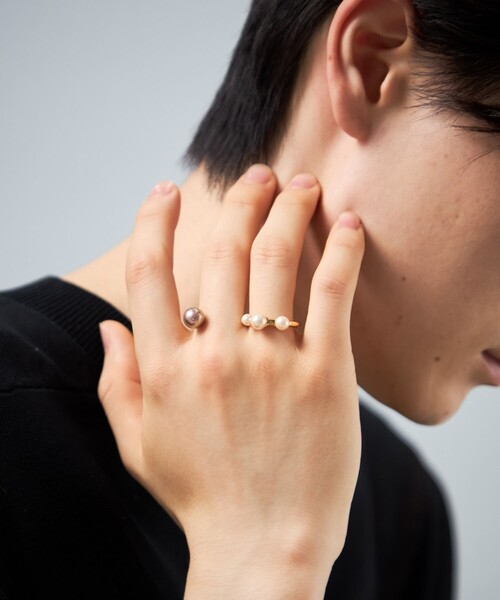 Jouete（ジュエッテ）の「[トゥーリング] カラーパール（リング・レディース・プラチナム/イエローゴールド・M/S）」の14枚目の写真