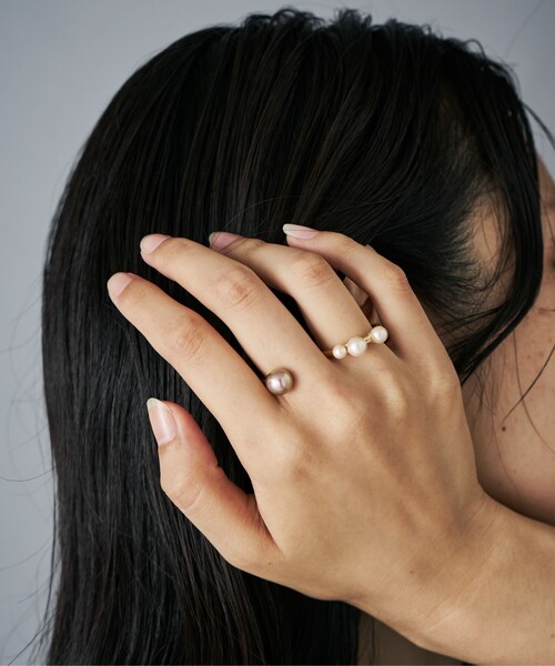 Jouete（ジュエッテ）の「[トゥーリング] カラーパール（リング・レディース・プラチナム/イエローゴールド・M/S）」の16枚目の写真