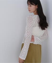 ◇【THINK NATURAL】レースニットプルオーバー