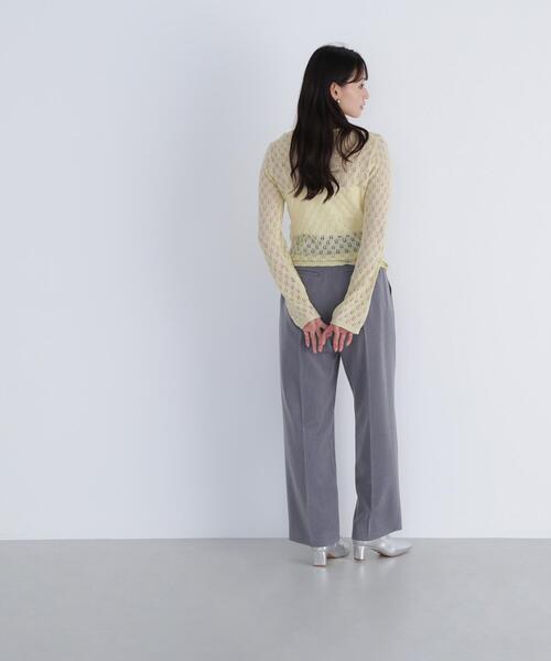 NATURAL BEAUTY BASIC(ナチュラルビューティーベーシック)の「◇【THINK NATURAL】レースニットプルオーバー(ニット/セーター・レディース・イエロー/ブルー/オフホワイト・FREE)」の21枚目の写真