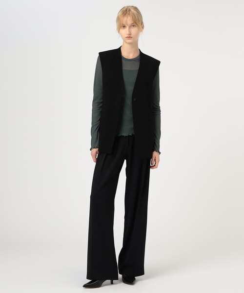 ライトダブルクロス ノーカラージレ（ノーカラージャケット）｜DES