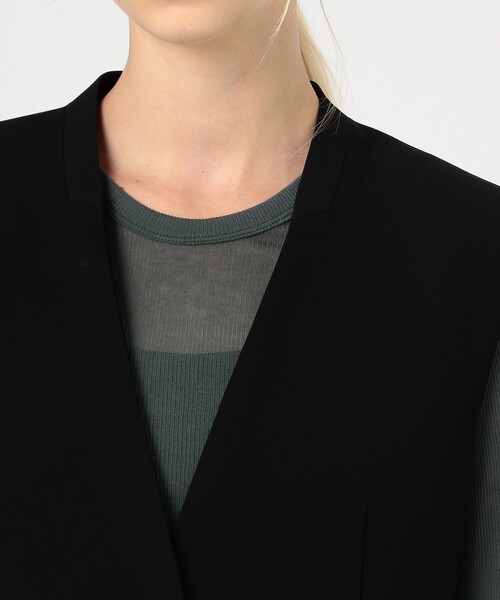 ライトダブルクロス ノーカラージレ（ノーカラージャケット）｜DES