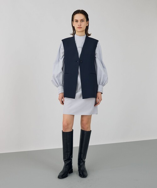 デプレ DESPRÉSライトダブルクロス ノーカラージャケット 楽天市場】DES PRES(デ・プレ) ライトダブルクロス ノーカラー