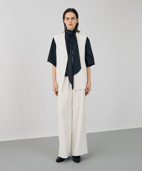 ライトダブルクロス ノーカラージレ（ノーカラージャケット）｜DES