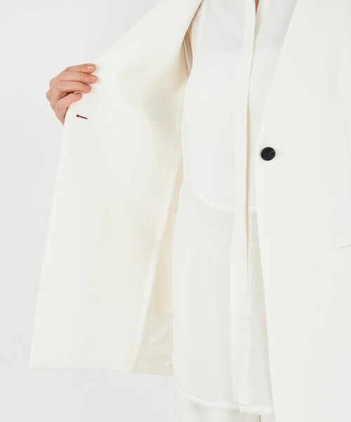 ライトダブルクロス ノーカラージレ（ノーカラージャケット）｜DES