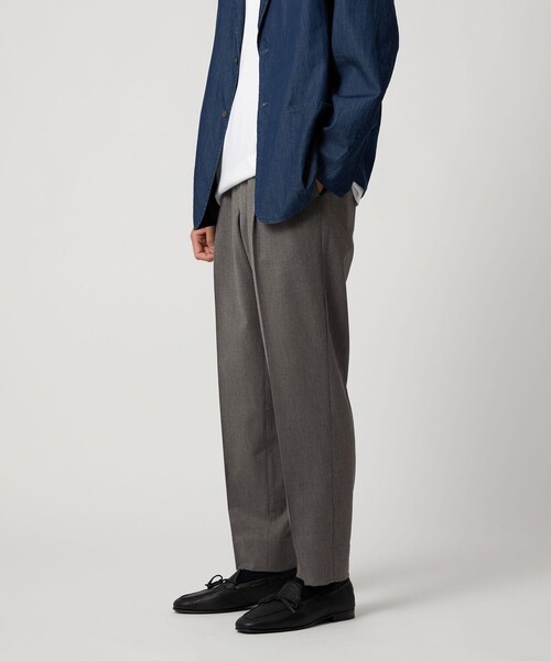 UNITED ARROWS(ユナイテッドアローズ)の「2プリーツ キャロットパンツ -ストレッチ-(その他パンツ・メンズ・グレー系・L/S/XL/M)」の2枚目の写真