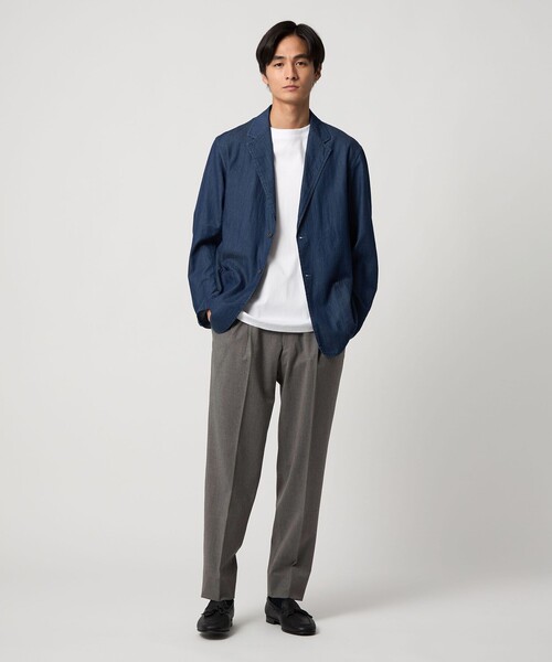 UNITED ARROWS(ユナイテッドアローズ)の「2プリーツ キャロットパンツ -ストレッチ-(その他パンツ・メンズ・グレー系・L/S/XL/M)」の3枚目の写真