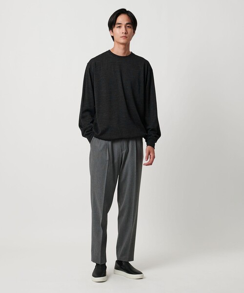 UNITED ARROWS(ユナイテッドアローズ)の「2プリーツ キャロットパンツ -ストレッチ-(その他パンツ・メンズ・グレー系・L/S/XL/M)」の4枚目の写真