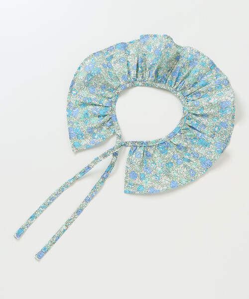 Noeil aime BeBe（ノイユエイムベベ）の「【お揃い】花柄付け襟＋花柄切り替えスムース長袖ワンピース（ワンピース・キッズ・ブルー系その他/ピンク系その他・120cm/110cm/100cm）」の11枚目の写真