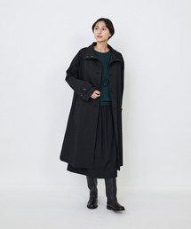 【新品未使用】LOISIR/ロワズィール　リネン ロング コート　インディゴ　紺 新品未使用】LOISIR/ロワズィール リネン ロング コート