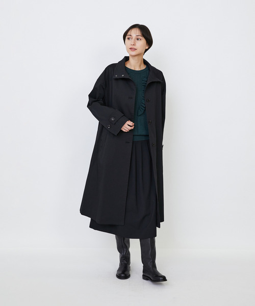 コットンナイロンストレッチツイルステンカラーコート（その他