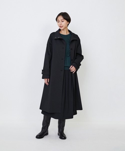 セール】コットンナイロンストレッチツイルステンカラーコート（その他