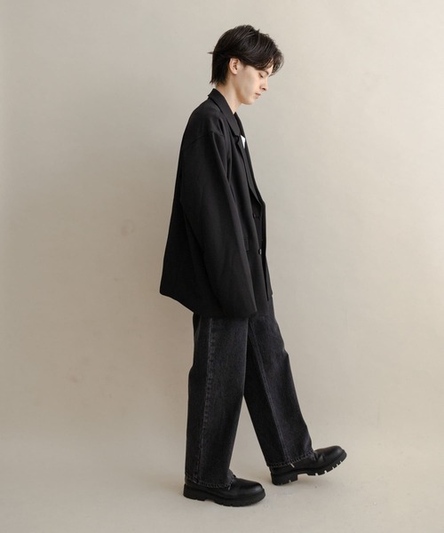 SENSE OF PLACE by URBAN RESEARCH（センスオブプレイスバイアーバンリサーチ）の「ストレートデニムパンツ（デニムパンツ・メンズ・ライトインディゴブルー/ブラウン/ブラック・MEDIUM/SMALL/LARGE）」の10枚目の写真