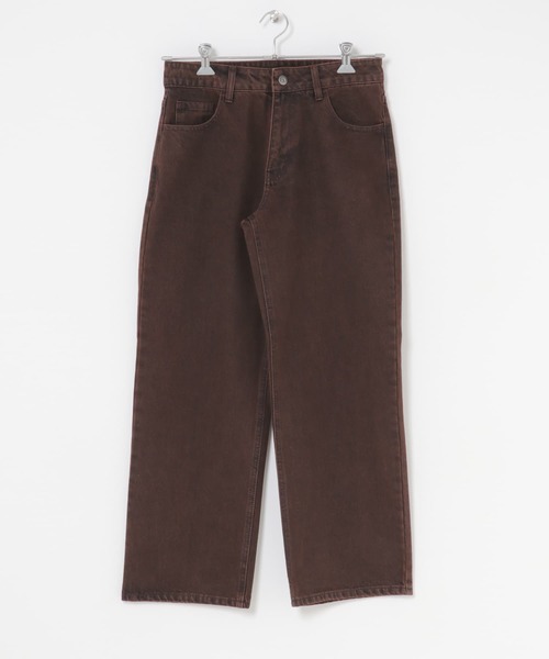 SENSE OF PLACE by URBAN RESEARCH（センスオブプレイスバイアーバンリサーチ）の「ストレートデニムパンツ（デニムパンツ・メンズ・ライトインディゴブルー/ブラウン/ブラック・MEDIUM/SMALL/LARGE）」の12枚目の写真