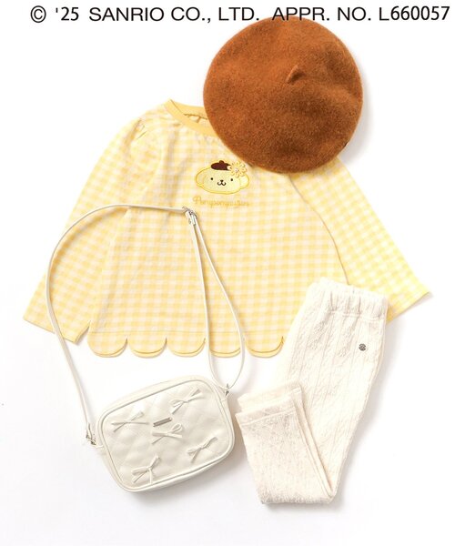 sanrio（サンリオ）の「サンリオキャラクターズスカラップTシャツ（Tシャツ/カットソー・キッズ・イエロー/ラベンダー/レッド/ピンク/サックスブルー・90/100/110/120/80/130/140）」の11枚目の写真