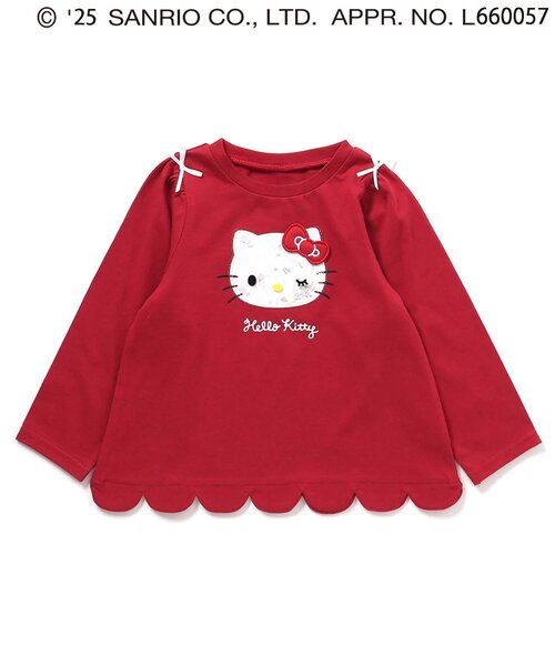 sanrio（サンリオ）の「サンリオキャラクターズスカラップTシャツ（Tシャツ/カットソー・キッズ・イエロー/ラベンダー/レッド/ピンク/サックスブルー・90/100/110/120/80/130/140）」の15枚目の写真