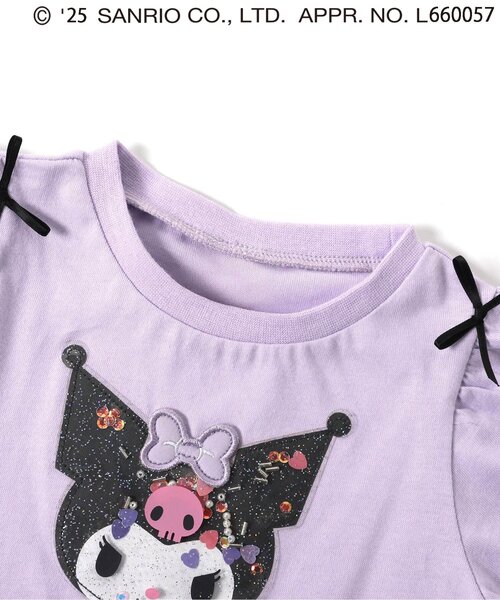 sanrio（サンリオ）の「サンリオキャラクターズスカラップTシャツ（Tシャツ/カットソー・キッズ・イエロー/ラベンダー/レッド/ピンク/サックスブルー・90/100/110/120/80/130/140）」の18枚目の写真