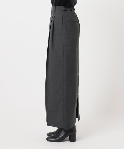 CITYSHOP（シティーショップ）の「《追加2》SLACKS LIKE スカート（スカート・レディース・ブラック/チャコールグレー・38/36）」の15枚目の写真