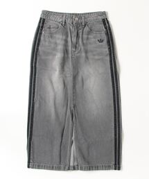 adidas（アディダス）の「adidas/アディダス　アディカラー・スリーストライプス・デニム・ペンシルスカート（デニムスカート）」