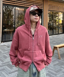 ADAMASTE(A_}Xg)pigment double zip hoodie - sOg_uWbvt[fB[yZz(p[J[)