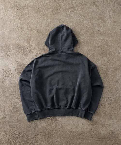 ADAMASTEピグメントダブルジップフーディ pigment double zip hoodie - ピグメントダブルジップフーディー