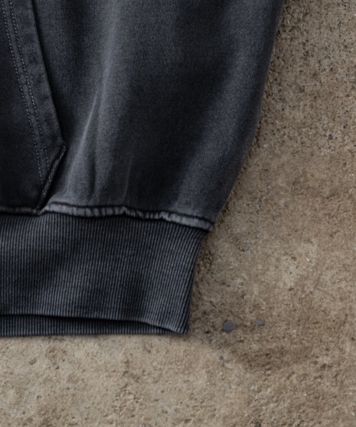 ADAMASTE（アダマスト）の「Double Zip-Up Short Hoodie - ダブルジップショートフーディー【短丈】（パーカー・メンズ・ダークグレー/ライトグレー/レッド/ブルー/ブラウン/ブラック/ブルー系その他/レッド系その他/ピンク・MEDIUM/LARGE）」の19枚目の写真