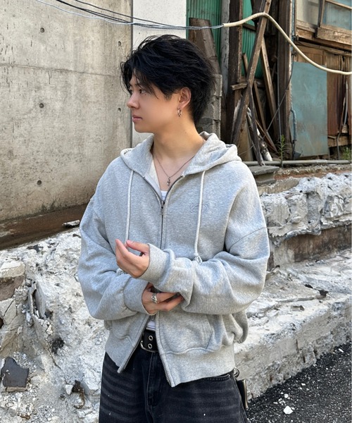 Double Zip-Up Short Hoodie - ダブルジップショートフーディー【短丈
