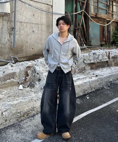 Double Zip-Up Short Hoodie - ダブルジップショートフーディー【短丈