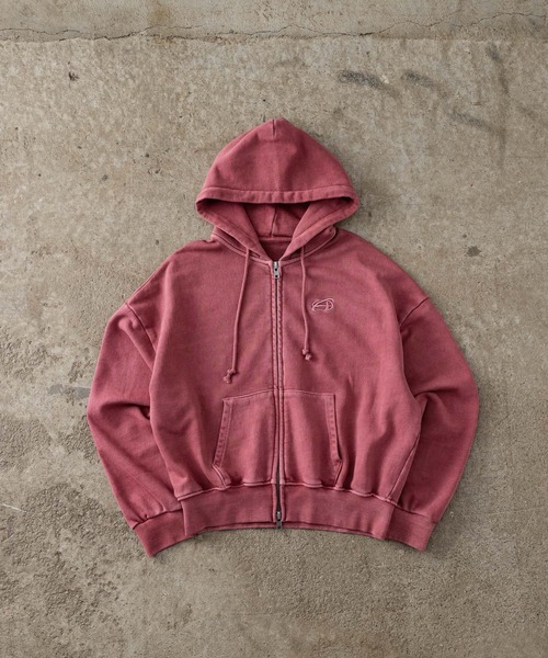 ADAMASTEピグメントダブルジップフーディ ADAMASTE パーカー pigment double zip hoodie - ピグメント