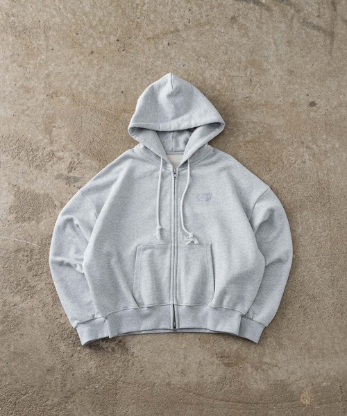 double zip short hoodie - ダブルジップショートフーディー【短丈