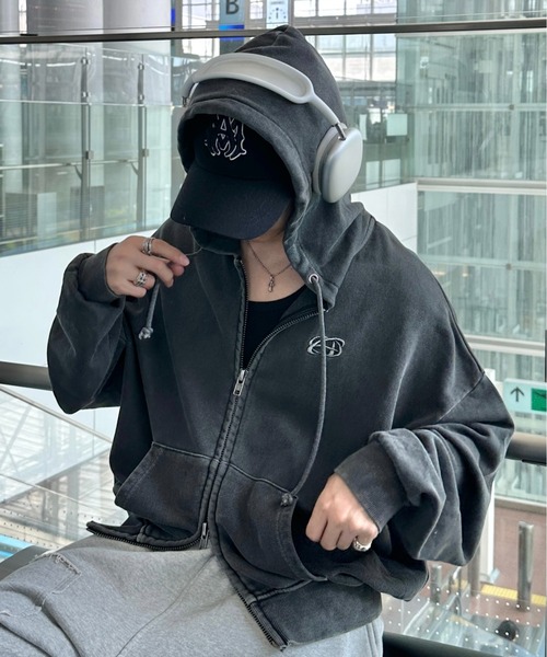 Double Zip-Up Short Hoodie - ダブルジップショートフーディー【短丈