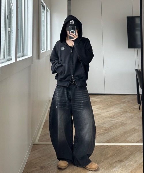 Double Zip-Up Short Hoodie - ダブルジップショートフーディー【短丈