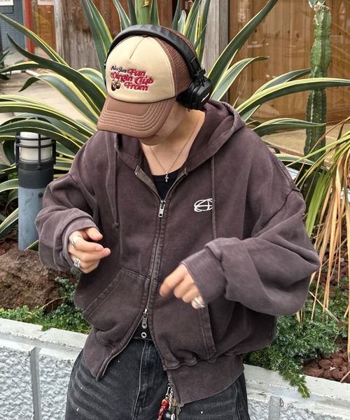 Double Zip-Up Short Hoodie - ダブルジップショートフーディー【短丈