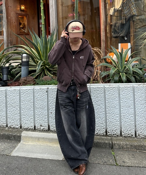 pigment double zip hoodie - ピグメントダブルジップフーディー