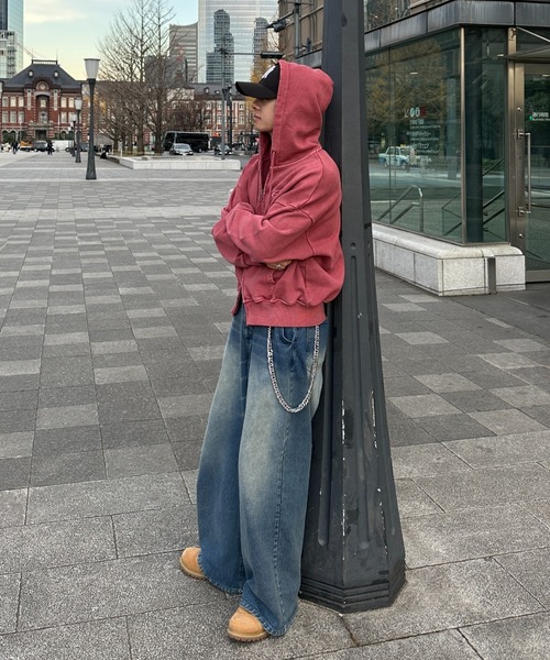 Double Zip-Up Short Hoodie - ダブルジップショートフーディー【短丈