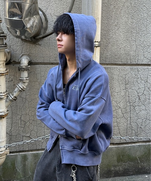 Double Zip-Up Short Hoodie - ダブルジップショートフーディー【短丈