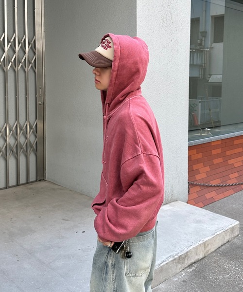 pigment double zip hoodie - ピグメントダブルジップフーディー