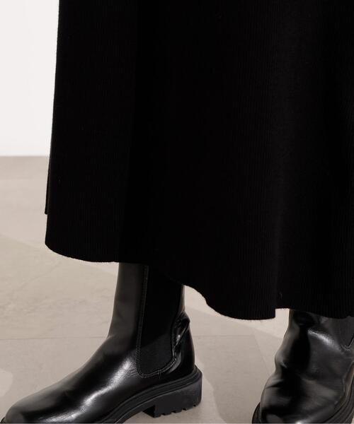 N.（N. Natural Beauty Basic）（エヌエヌナチュラルビューティーベーシック）の「襟付きニットワンピース（ワンピース・レディース・ブラック/ベージュ/レッド・MEDIUM）」の7枚目の写真