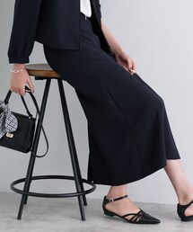 INDIVI（インディヴィ）の「【洗える／UVケア／吸汗速乾】ジョーゼットナロースカート（スカート）」