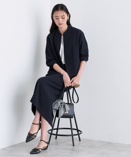 INDIVI（インディヴィ）の「【洗える／UVケア／吸汗速乾】ジョーゼットナロースカート（スカート・レディース・ダークブラウン/ネイビー・13/05/36/15 /40/38/19）」の19枚目の写真