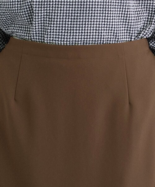 INDIVI（インディヴィ）の「【洗える／UVケア／吸汗速乾】ジョーゼットナロースカート（スカート・レディース・ダークブラウン/ネイビー・13/05/36/15 /40/38/19）」の8枚目の写真