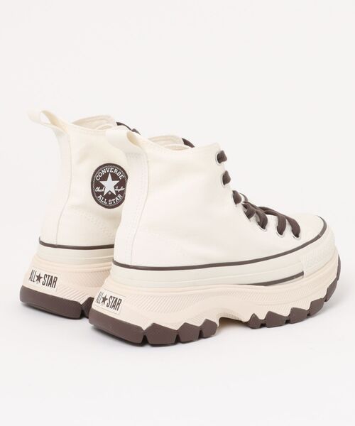 CONVERSE(コンバース)の「converse コンバース ALL STAR TREKWAVE CB HI レディーススニーカー 厚底(オールスタートレックウエーブCBハイ) 31315861(スニーカー・レディース・ホワイト/ブラウン・22.5cm/23.5cm/24.5cm/23.0cm/24.0cm/25.0cm)」の3枚目の写真