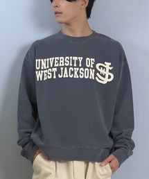 DEAR LAUREL（ディアローレル）の「DEAR LAUREL/ディアローレル × JACKSON MATISSE/ジャクソンマティス トレーナー スウェット クルーネック カレッジロゴ 裏毛 JM WEST JACKSON CREW DL25F-JM1102（スウェット）」