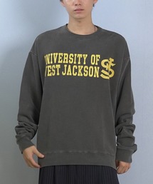 DEAR LAUREL（ディアローレル）の「DEAR LAUREL/ディアローレル × JACKSON MATISSE/ジャクソンマティス トレーナー スウェット クルーネック カレッジロゴ 裏毛 JM WEST JACKSON CREW DL25F-JM1102（スウェット）」