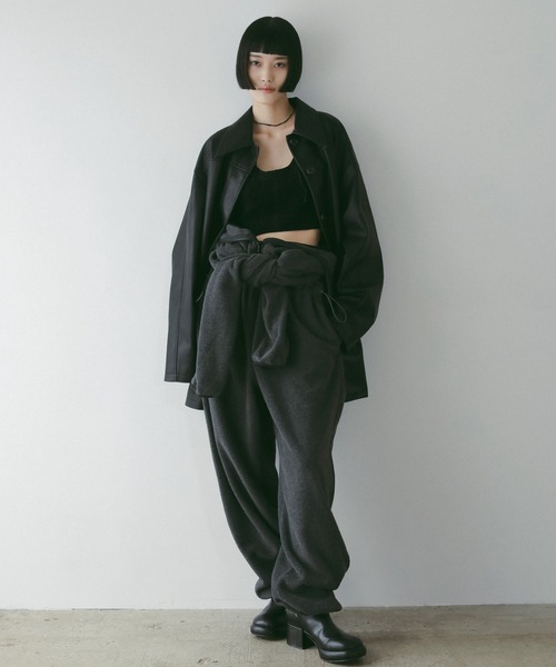 anuke（アンヌーク）の「Velour Knit Tanktop（タンクトップ・レディース・ブルー系その他/ブラック・FREE）」の3枚目の写真