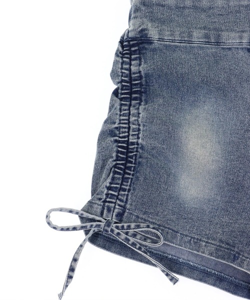 ANAP GｉRL（アナップガール）の「サイド シャーリング ショート パンツ【キッズお揃い】（その他パンツ・キッズ・ブルー/ブラック・M/S/XS）」の17枚目の写真