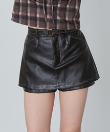 RAY CASSIN | レザーマイクロミニスカート(スカート)