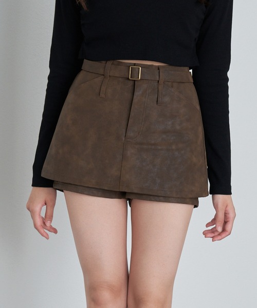 レザーマイクロミニスカート（スカート）｜RAY CASSIN（レイカズン）の