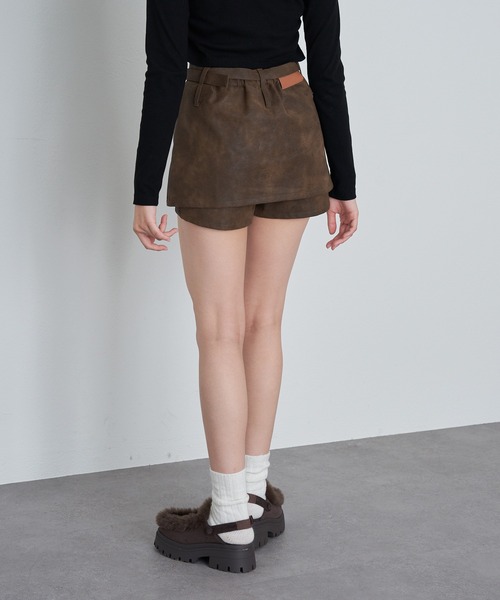 RAY CASSIN（レイカズン）の「レザーマイクロミニスカート（スカート・レディース・ブラウン系その他2/ベージュ系その他2/ブラック系その他2・M/S）」の15枚目の写真