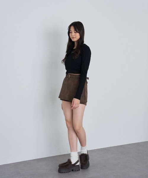 RAY CASSIN（レイカズン）の「レザーマイクロミニスカート（スカート・レディース・ブラウン系その他2/ベージュ系その他2/ブラック系その他2・M/S）」の13枚目の写真